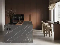 Кварцевый агломерат Grey Marquina